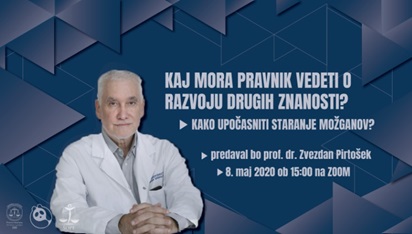 Predavanje prof. dr. Zvezdana Pirtoška: Kako upočasniti staranje možganov?