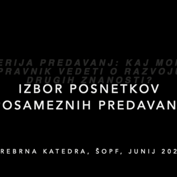 Izbor posnetkov predavanj – poudarki